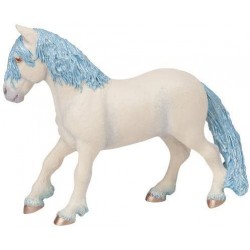 FIGURA DE CABALLO, COLOR AZUL