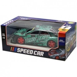 COCHE NASCAR RC NEGRO-VERDE