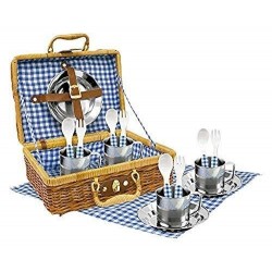 SET PICNIC VICHY EN CESTA DE M