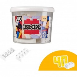 BLOX- BOTE CON 40 BL. BLANCO