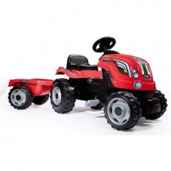 TRACTOR FARMER XL ROJO+REMOLQU