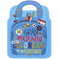 MI GRAN MOCHILA COLOREA Y PEGA