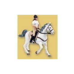 CABALLO BLANCO CON SILLA