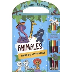 ANIMALES 6 LAPICES 12 COLORES