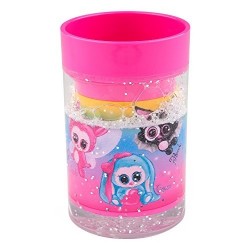 VASO CON FLUIDO GLITTER YLVI