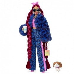 BARBIE EXTRA LEOPARDO AZUL