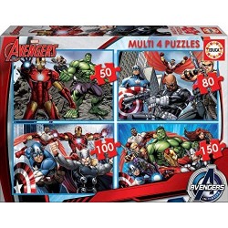 MULTI 4 PUZZLES AVENGERS