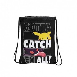 MOCHILA SACO POKEMON 34X44