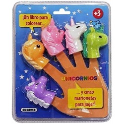 MARIONETAS UNICORNIOS COLOREA