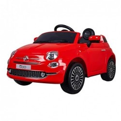 FIAT 500ROJO RADIO CONTROL 6V