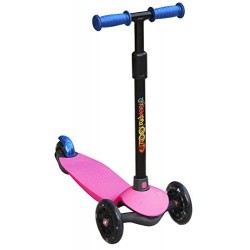 PATINETE 3 RUEDAS LED ROSA